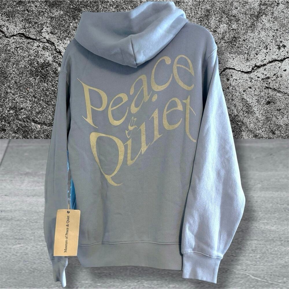 •NWT• Museum of Peace & Quiet Warped Hoodie in Baby Blue Size Small